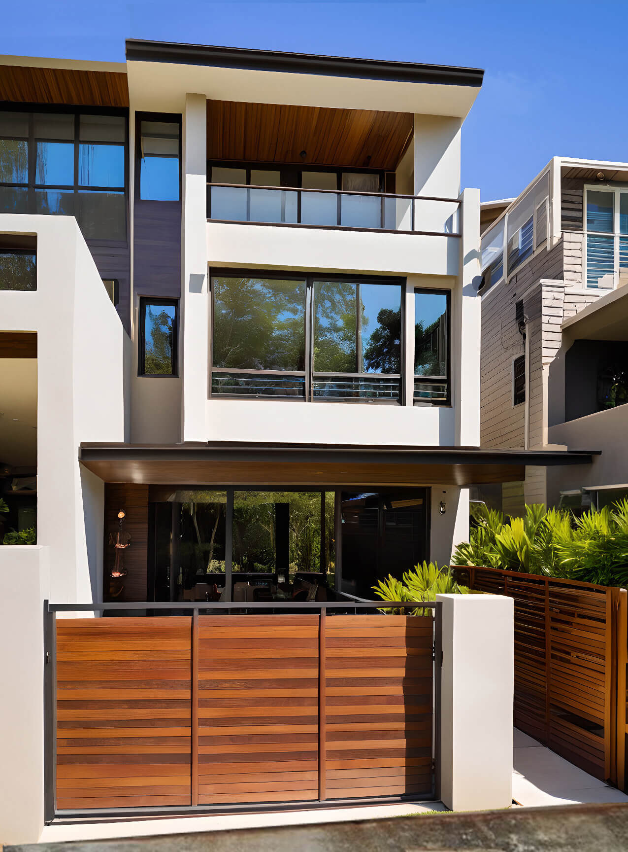 Completed landed house by CoreBuild Engineering — inter-terrace, 3 storeys